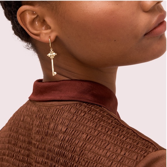 Kate Spade ♠️ NY legacy logo drop earrings - Picture 2 of 6